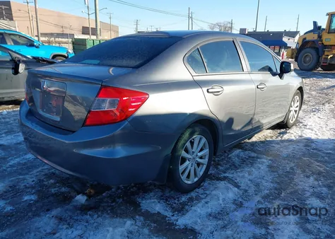 2012 Honda Civic Ex-L from USA, damaged, VIN 2HGFB2F98CH307634